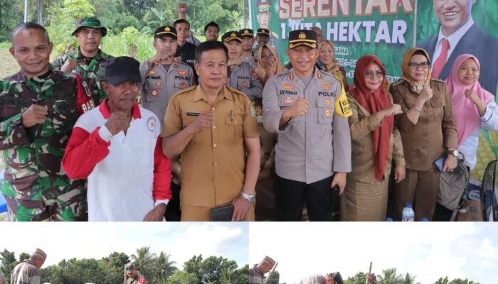 Dukung Ketahanan Pangan, Kapolresta Gorontalo Kota Ikuti Penanaman Jagung