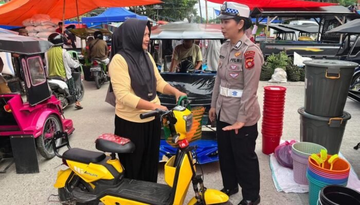 Ditlantas Polda Gorontalob Beri Sosialisasi Larangan Kendarai Sepeda Listrik di Jalan Raya