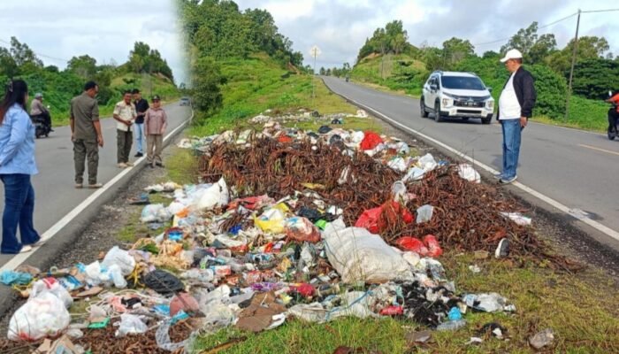 Monitoring Sepanjang Jalan GORR, Komisi I DPRD Provinsi Gorontalo Temukan Sampah Liar