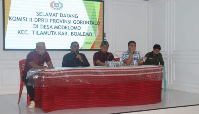 Komisi II Deprov Gorontalo Monitoring Persiapan Pembentukan KMP Desa Modelomo