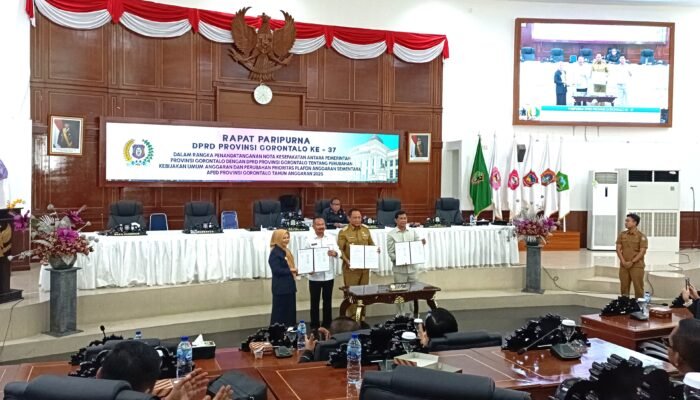 DPRD dan Pemprov Gorontalo Sepakati Perubahan KUA/PPAS 2025 dalam Rapat Paripurna