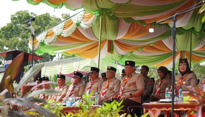 Ketua DPRD Provinsi Gorontalo Hadiri Hari Pramuka ke-64 dan Buka Kemah Bakti Gema Restorasi