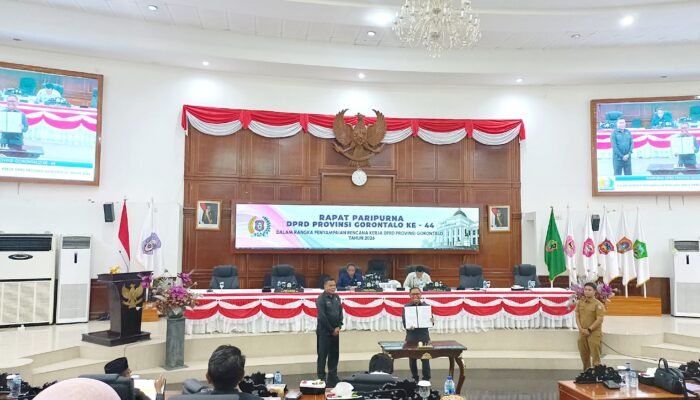 Gelar Rapat Paripurna ke-44, Deprov Gorontalo Tetapkan Arah Kerja Tahun 2026