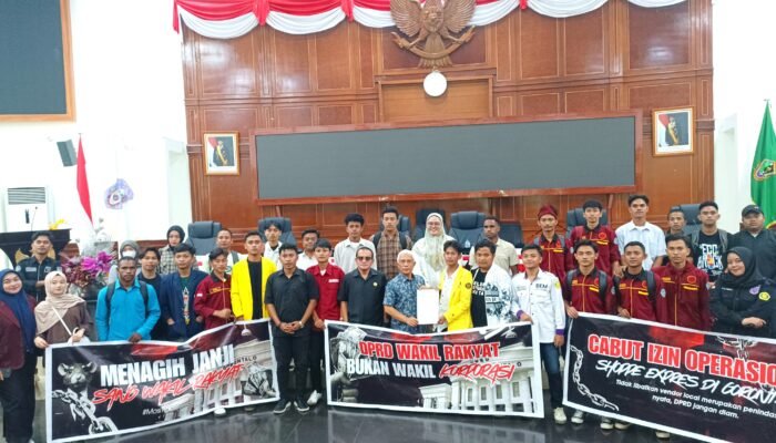 Polemik Shopee Express Memanas, Komisi I Deprov Gorontalo Teken Fakta Integritas Bersama Massa Aksi