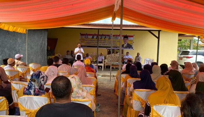Reses di Desa Motihelumo, Thomas Mopili Serap Aspirasi Warga Soal Pembebasan Lahan eks HGU